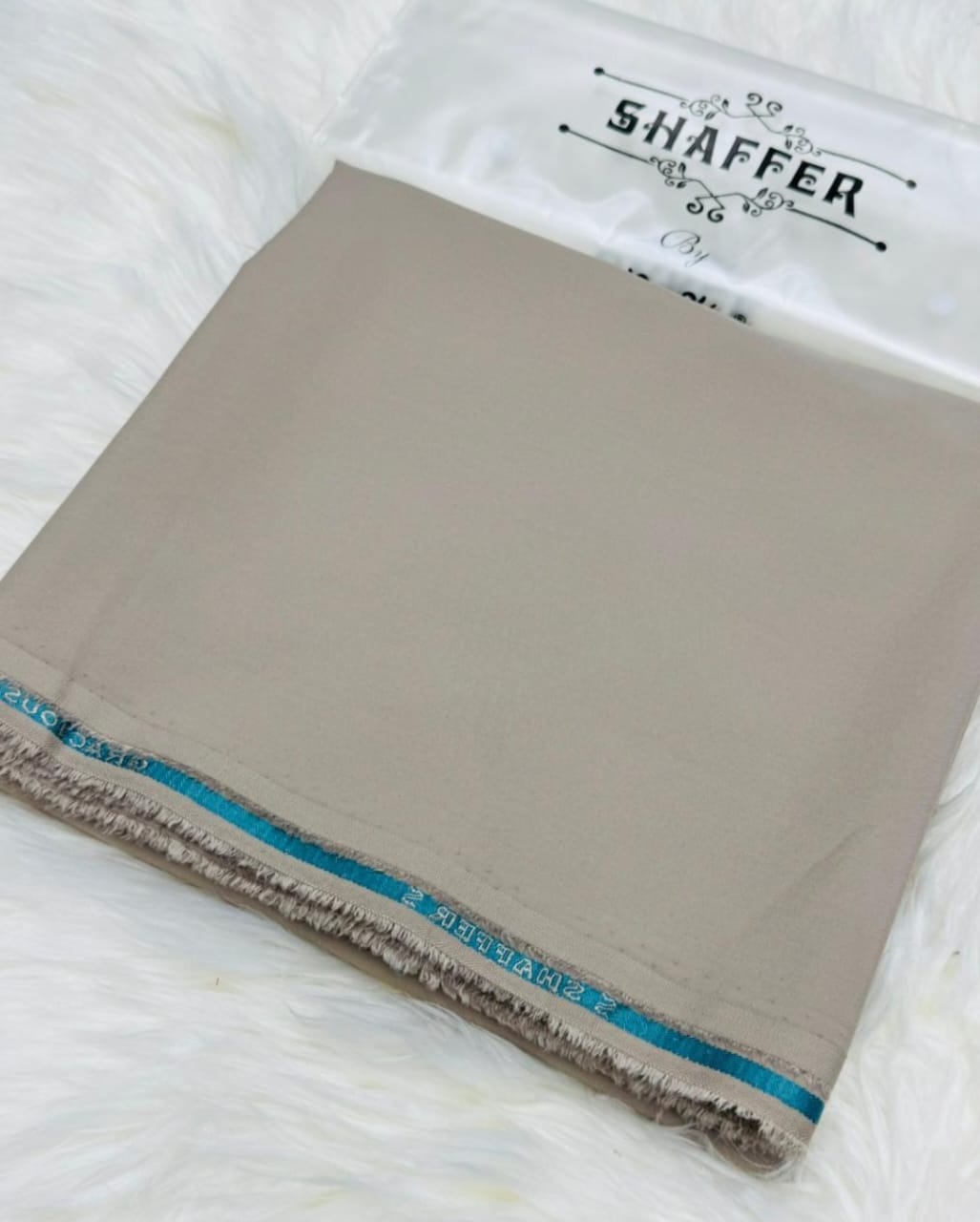 Shaffer By Grace fawn grey premium blend shirting fabric