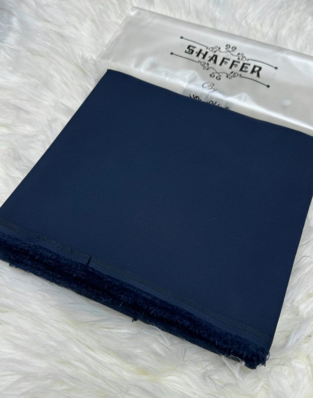 Shaffer By Grace navy blue premium blend fabric