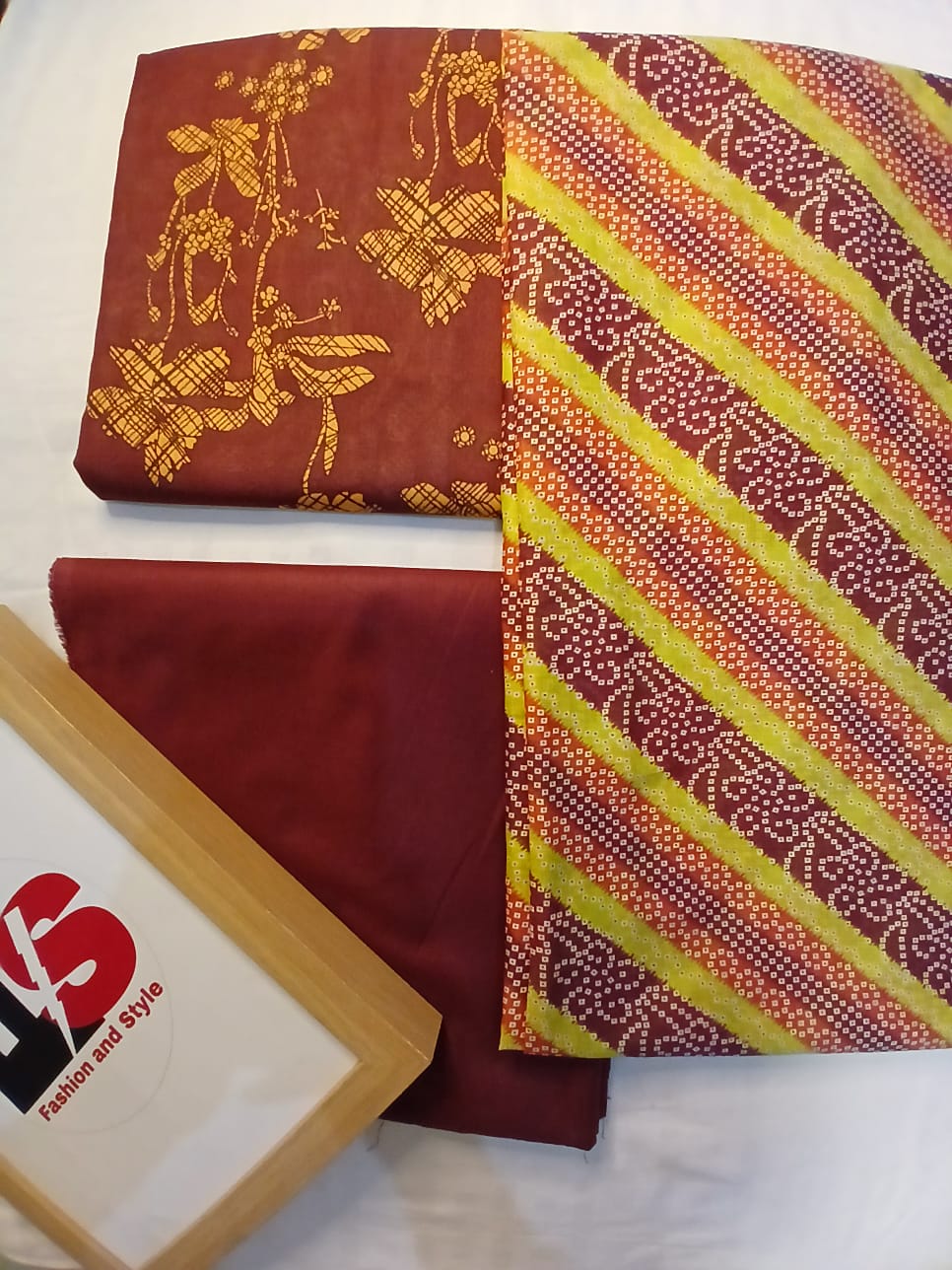 maroon lawn suit trouser fabric plain dyed texture unstitched