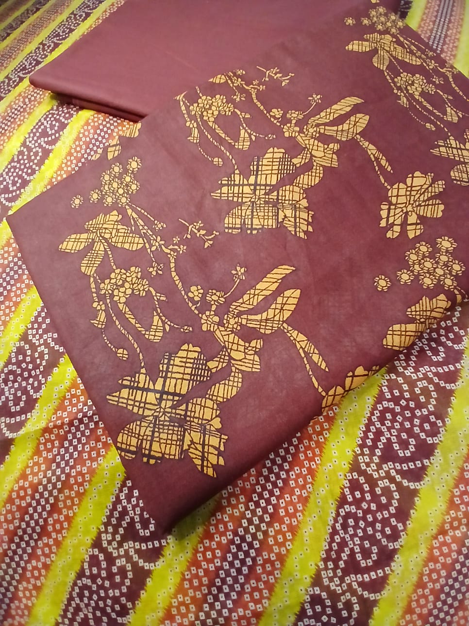 maroon lawn suit dupatta floral design lightweight summer fabric