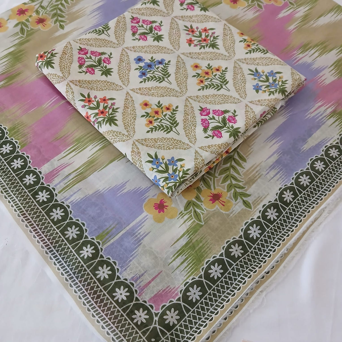 Close up of lawn fabric texture for summer suit