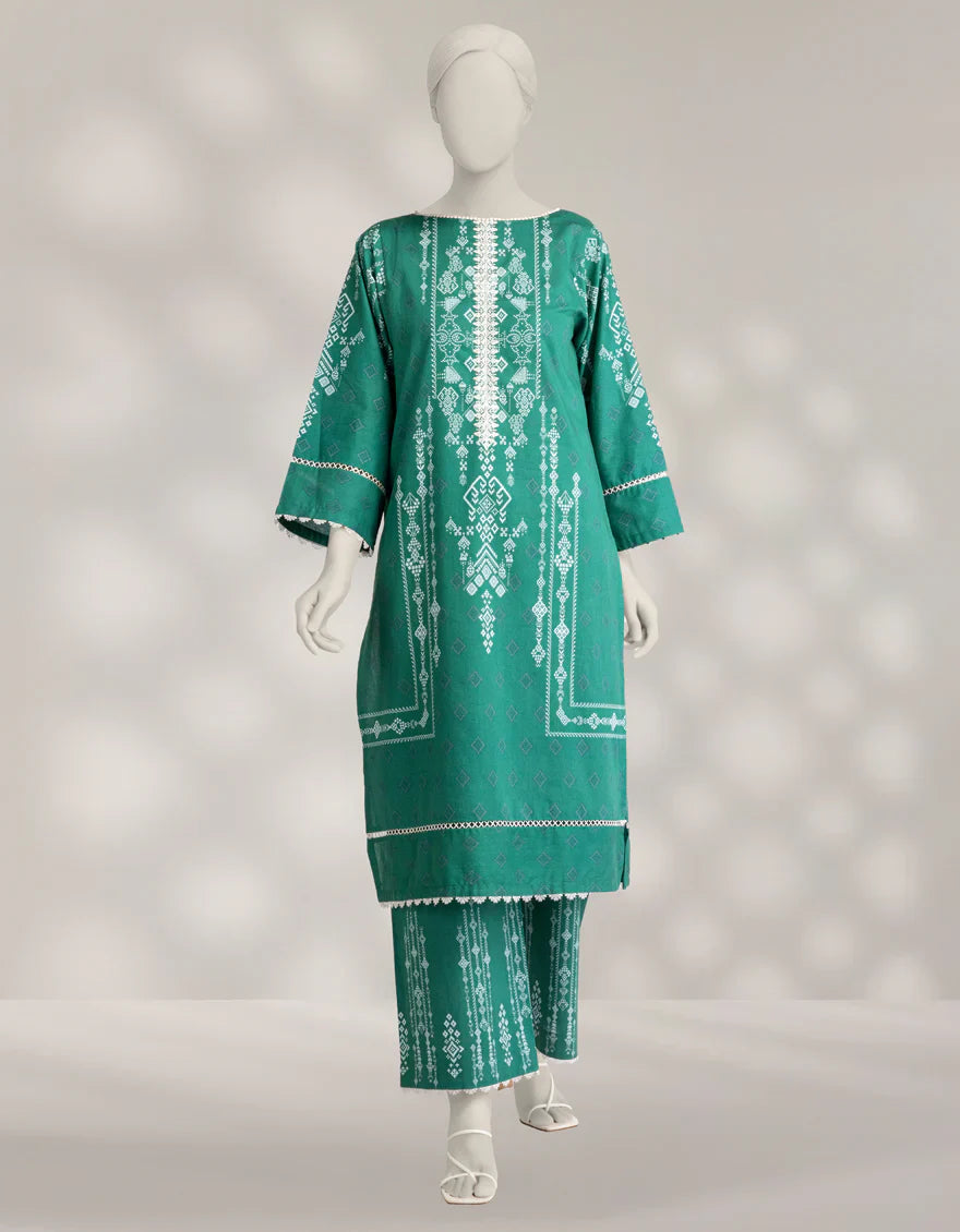 Menthi-2 premium printed cambric trouser fabric design